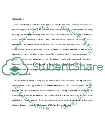 Alcohol Advertising in the UK: A Critical Study of Ethical Issues and Debates