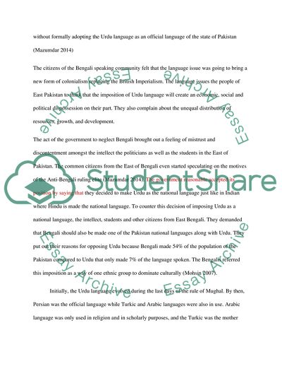 The Bengali-Urdu Language Controversies