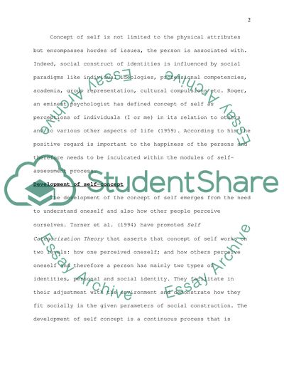 The Self-Assessment Psychology