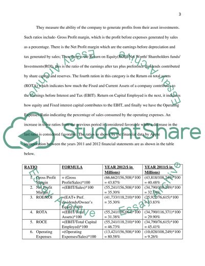 essay on ratio analysis