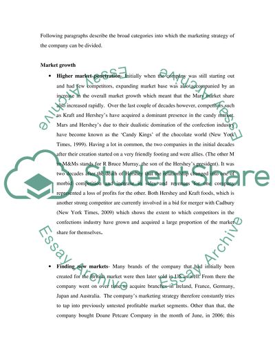 Marketing Strategy of Mars Incorporated