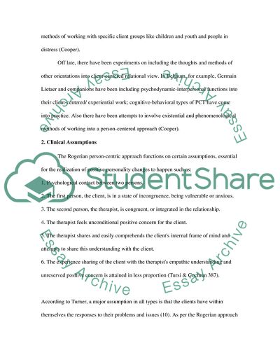 Client Centered Therapy