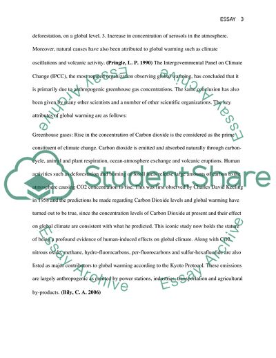 Global Climate Changes are Manmade