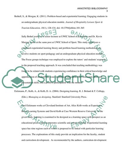 Experiential Learning Theory