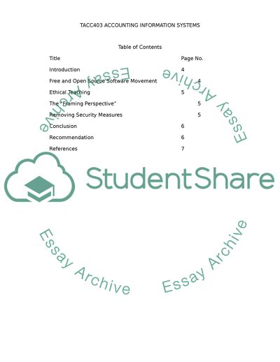 The Concept of Free Software