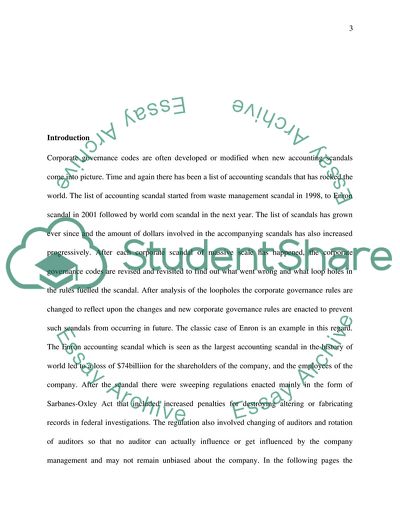 Corporate Governance - Enron