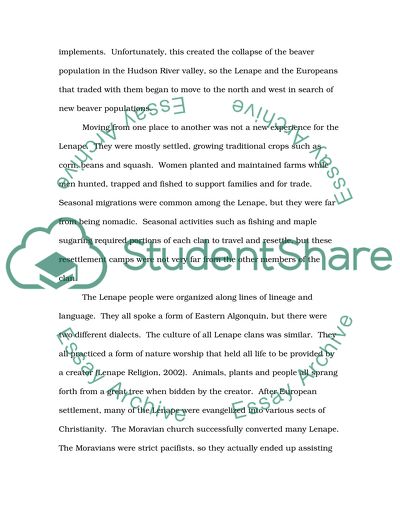 The history of Native American people