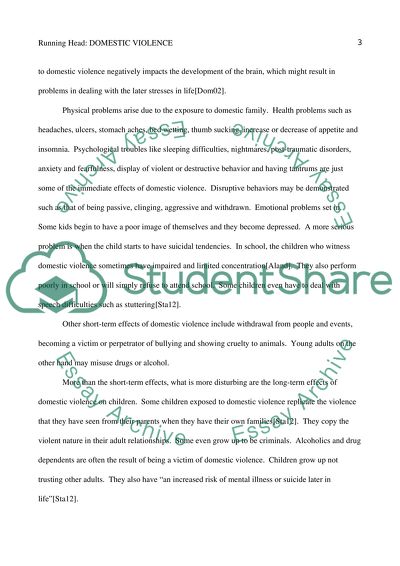 How Does Domestic Violence Affect Children