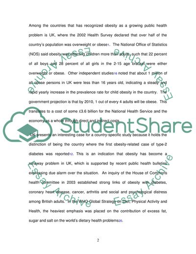 The Growing Epidemic of Childhood Obesity: The Role of the Class Teacher