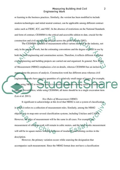 The Differences in Measuring Building and Civil Engineering Work