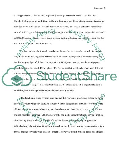 How is This Artifact the Product of a Particular Historical and Cultural Environment