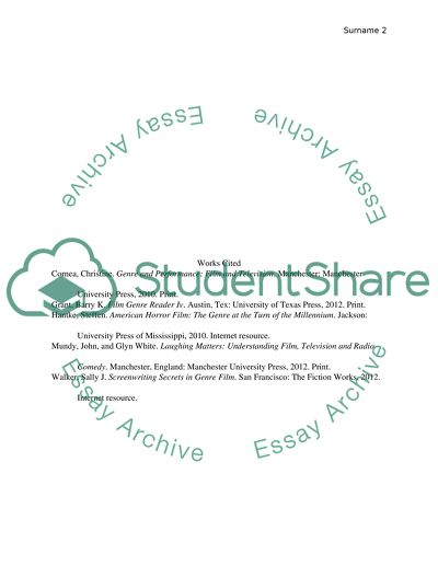 The understanding of genre in animatedfilm