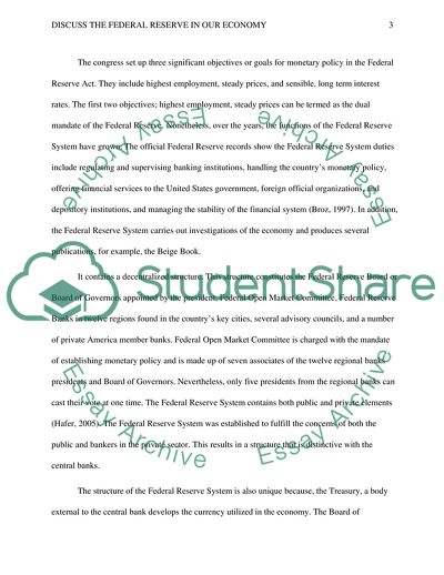 Federal Reserve and Its Role in the United States Economy