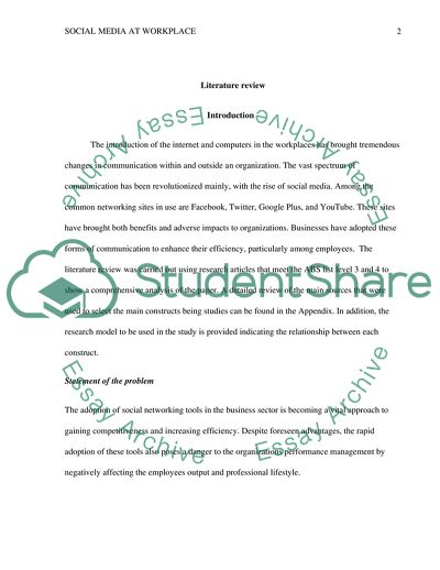 The Uses of Social Networking Sites and Its Effects on Work Performance and Job Engagement