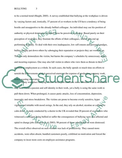 Bullying and Emotional Abuse in the Workplace