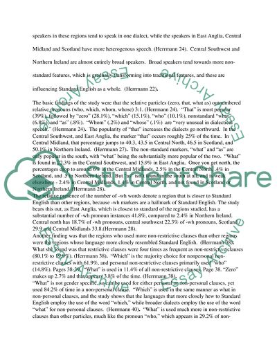 English Relative Clauses in Dialects of the GB Isles