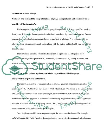 Cross Cultural Health Perspectives