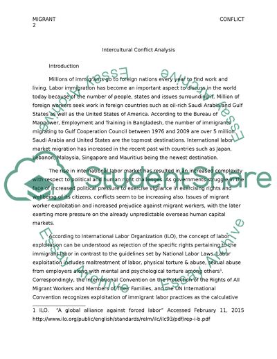 Conflict resolution paper example picture