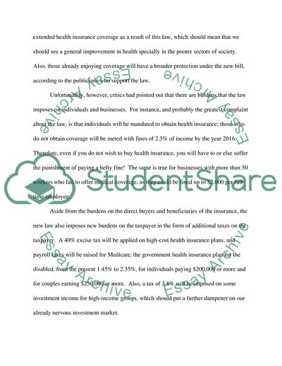 Health Care Reform - Boon or Bane