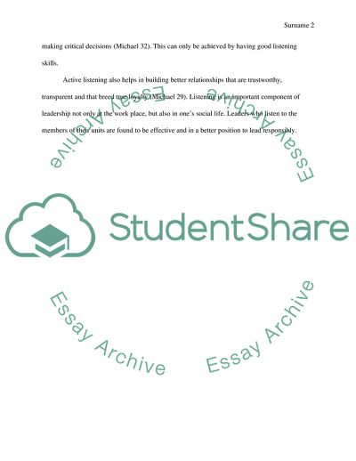 Improving an Ability to Listen