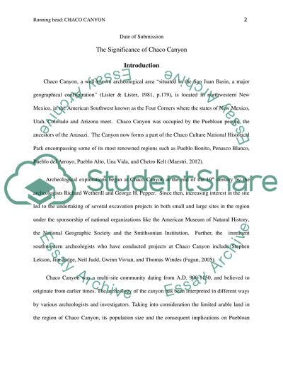 Significance of Chaco Canyon