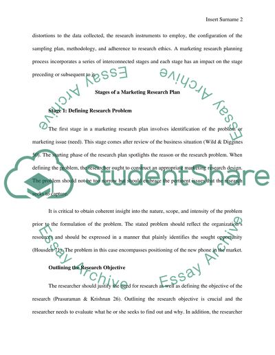 The Stages of Marketing Research in Line with Positioning a New Phone