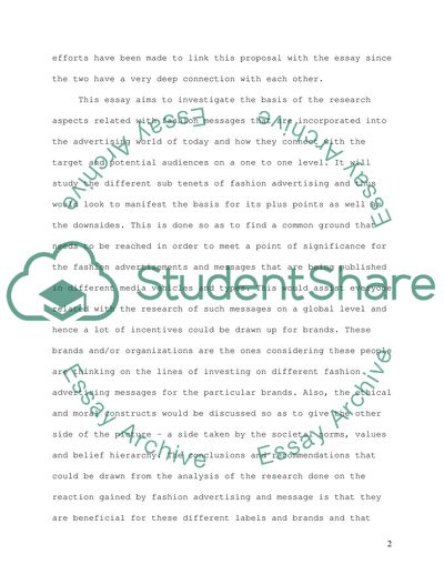 Fashion Advertising and its Affect on the Public in Different Domains