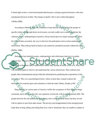 Illegal Drug Business