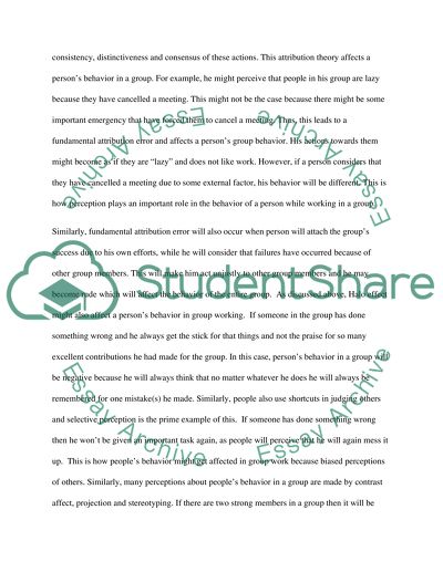 Group Management and Group Behavior of Individuals