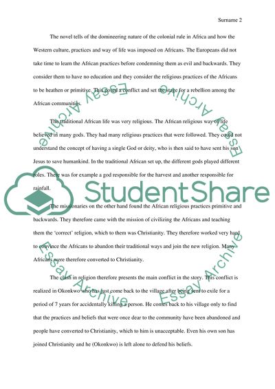 Religious Aspects in Things Fall Apart by Chinua Achebe