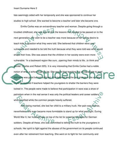 Of Emilie Carles book is The Transformation of a Countrywoman