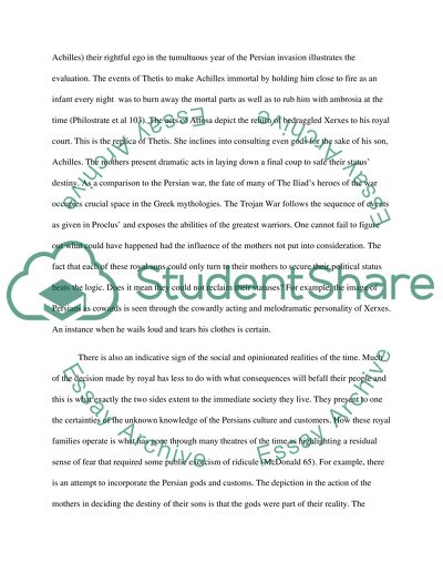The Comparison of Xerxes and Attossas Relationship with Persians