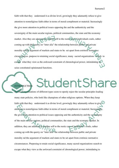 Religion in State Politics: Explaining Incorporation