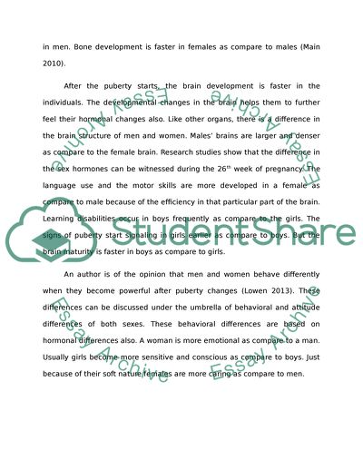 Sexual politics in adolescent