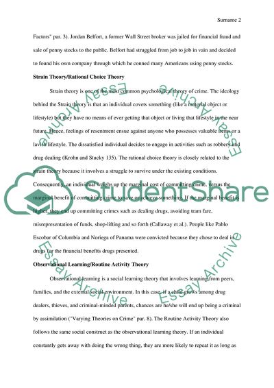 Why People Choose a Life of Crime