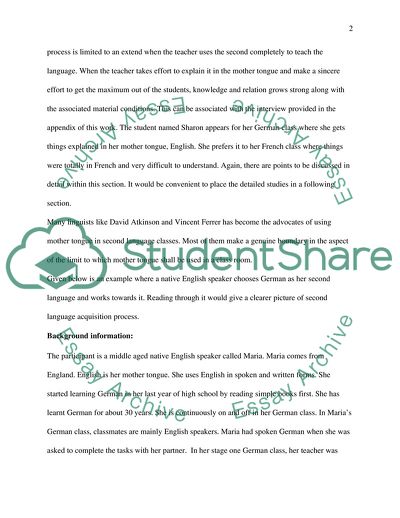 Second Language Acquisition in the Academic Context