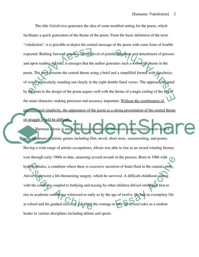 Valediction by Sherman Alexie