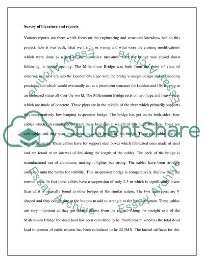 The Millennium Bridge in the UK