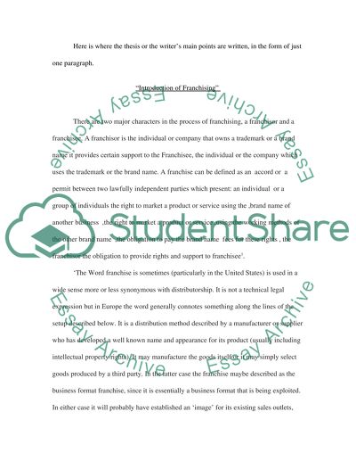 Can Franchising as a strategy help organization gain market share globally case study as Starbucks