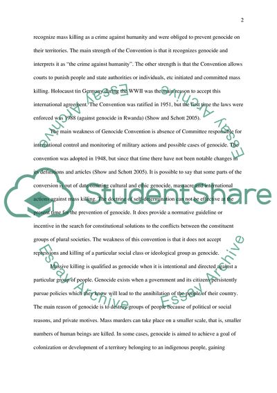 How is genocide defined