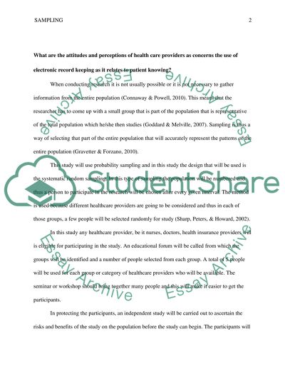 Sampling and the Protection of Participants