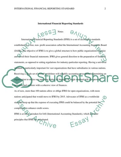 International Financial Reporting Standards