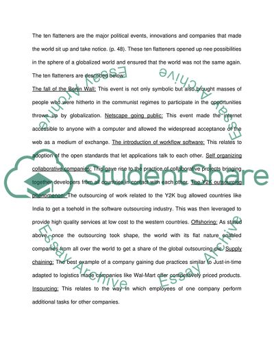 The World is Flat by Thomas Friedman