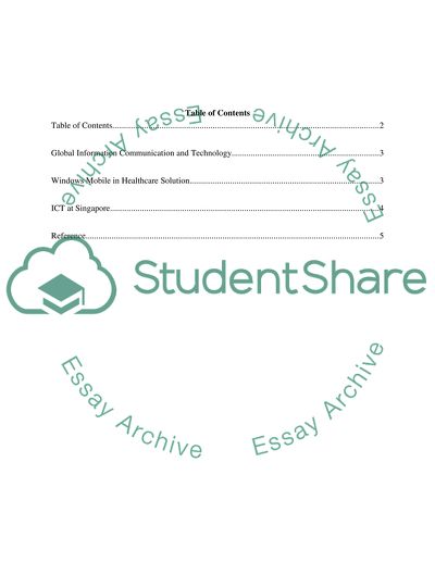 Global information communication and technology