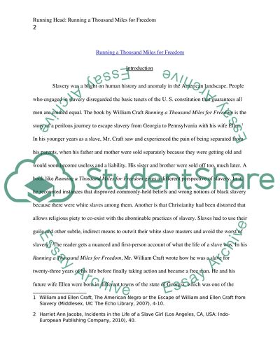 Running a Thousand Miles for Freedom by William Craft