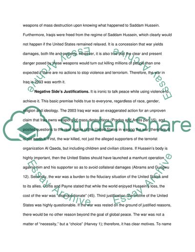 The Iraq War in 2003