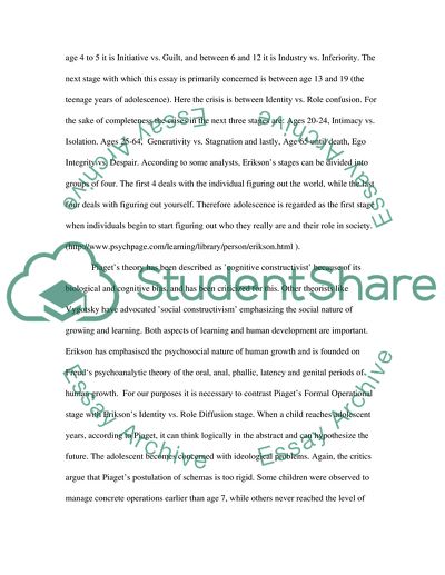 Criminology: Describe and Critically Evaluate Two Theories which See Adolescence as a Life Stage