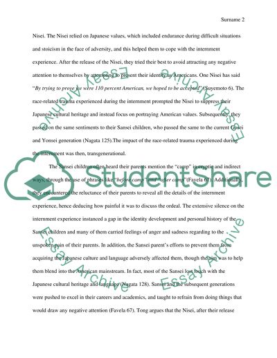 The Japanese American internment