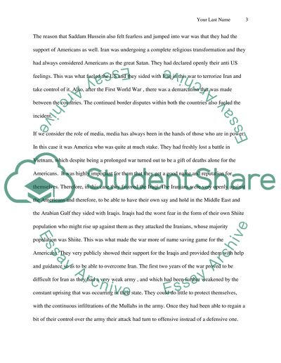 War and the Media - the First Gulf War