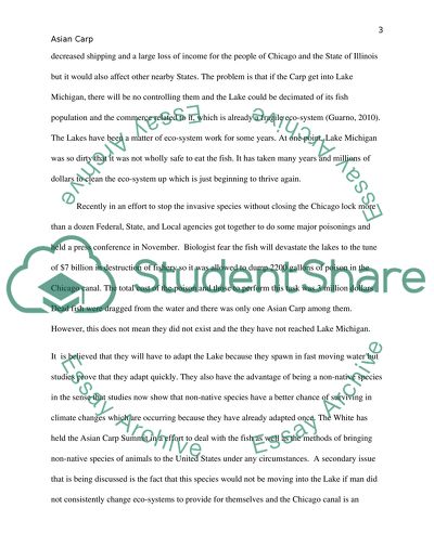 Asian Carp: An Invasive Species